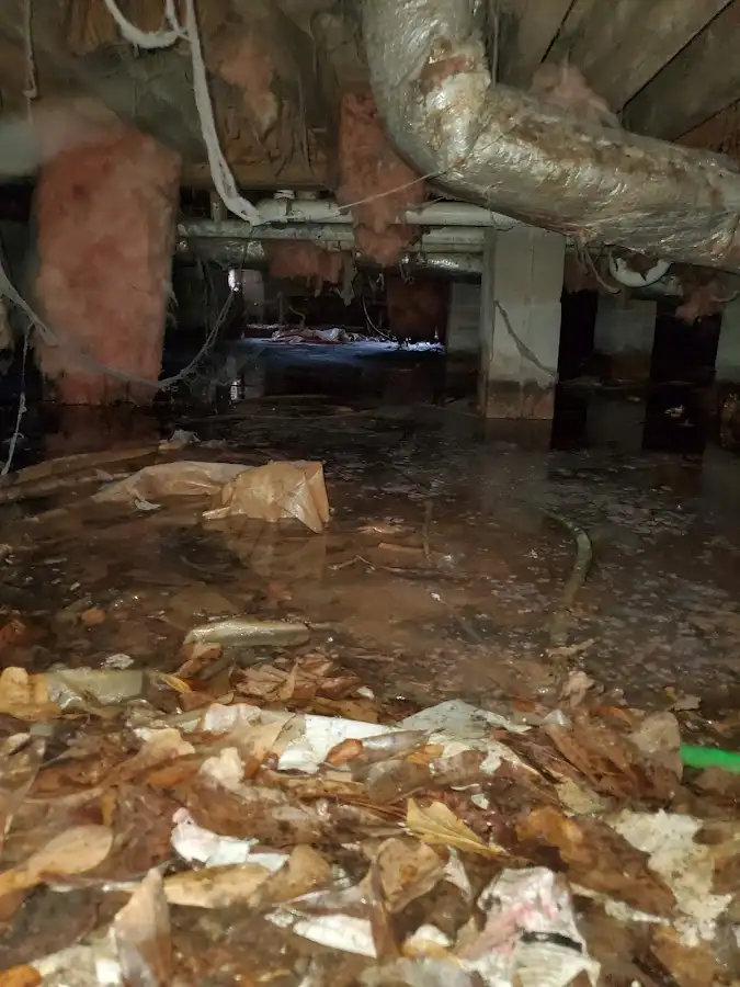 Crawl space flood assessment for Commercial Water Damage Restoration in Fort Wright